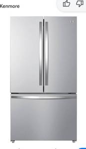 lot 20772 image: Kenmore French Door Refrigerator 795.74033.412 - Retail $1,000
