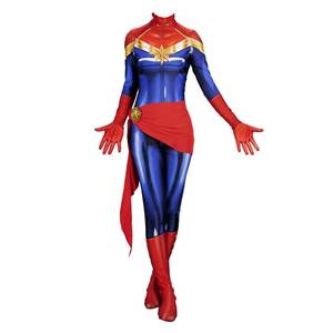 lot 230 image: Lahnimm Womens Girls Superhero Cosplay Costume Halloween Spandex Jumpsuit Costume 3D Style Cosplay Suit(Red,Adult-S) - Retail $53