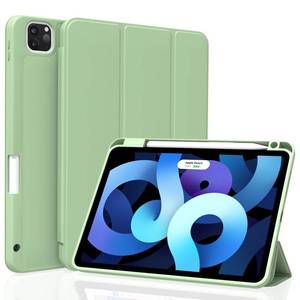 lot 252 image: Divufus Case for iPad Pro 11 inch 4th3rd2nd Generation, Lightweight Slim Auto SleepWake Smart Cover Soft TPU Back Case with Pencil Holder for iPad Pro 11 202220212020, Matcha Green - Retail $8