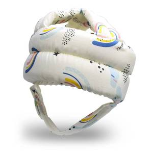 lot 263 image: REFLYAWAY Baby Head Protector Baby Helmet for Crawling Walking, No Bumps Safety Head Adjustable Protective Cap for Walking, Playing (Rainbow) - Retail $10