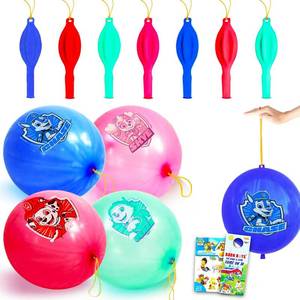lot 265 image: 9-Pack Paw Patrol Balloons Set - Bundle with 9 Decorative Punch Balloons Featuring Chase, Marshall, Skye, Everest Plus Stickers, More  Paw Patrol Decoration for Parties - Retail $16