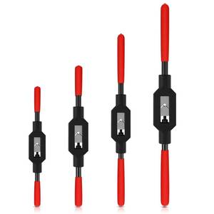 lot 348 image: WILLBOND 4 Pcs Adjustable Tap Wrench M1-M20 Ratcheting Tap Handle Tool for Reamer for Automotive Thread Repair, Pre-oiled for Protection (116-14,116-38,316-12,14-34) - Retail $35