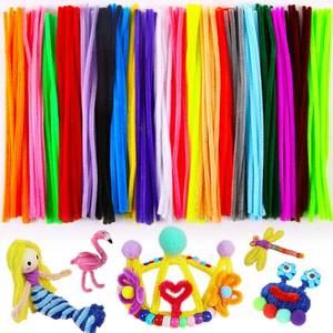 lot 353 image: Bundooraking 200pcs Pipe Cleaners Craft Supplies, 12in Chenille Stems in 20 Colors, Soft & Flexible for Arts and Crafts, DIY Projects, Decorations - Retail $7