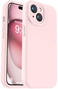lot 354 image: Vooii Compatible with iPhone 15 Case, Upgrade Defender Liquid Silicone, Enhanced Camera Protection Soft Anti-Scratch Microfiber Lining Shockproof Phone Case for iPhone 15 6.1 inch - Chalk Pink - Retail $9