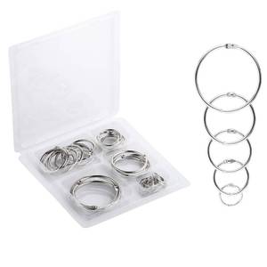 lot 408 image: Mr. Pen- Loose Leaf Binder Book Rings, 5 Assorted Sizes (0.6, 1, 1.2 - Retail $7