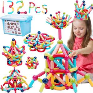 lot 417 image: COUOMOXA Magnetic Toy Montessori for Kids 3 4 5 6 7 8 9 10 11 12 Years Old Kids Building Sticks - Magnetic Creative Toy Age 3-12 Playroom Family - Christmas Birthday Gift for Boys Girls - Retail $60
