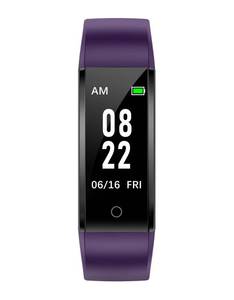lot 418 image: GRV Fitness Tracker Non Bluetooth Fitness Watch No App No Phone Required Waterproof Pedometer Watch with Steps Calories Counter Sleep Tracker for Men Women Parents (Purple) - Retail $20