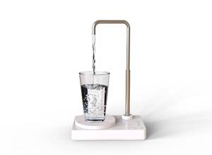 lot 420 image: Desk Water Dispenser- Intelligent Desktop Water Bottle, Automatic Water Pump for Universal Bottle Water Dispenser USB Charging Jug Pump for Home, Office, Outdoor (White) - Retail $29