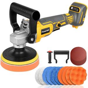 lot 449 image: Cordless Buffer Polisher for Dewalt 20v Max Battery, Brushless Rotary Car Buffer Polisher, Variable Speed 1000-6000 RPM, Detachable Handle Polisher for Car Detailing,Sanding Waxing (No Battery) - Retail $6,087