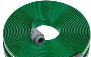 lot 463 image: Jin&Bao Sprinkler Hose with Holes 15FT, Heavy Duty Watering Garden Hose, High-Efficiency Sprinklers System for Lawn  - Retail $18