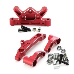 lot 473 image: MISSING PIECES SEE PHOTOS Steering Assembly Alum Alloy Steering Top Plate and Steering Bellcrank for 15 Arrma Kraton 8S Outcast 8S BLX ARA320474 ARA340153 Upgrade Parts (Red) - Retail $50