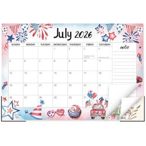 lot 483 image: Guasslee Desk Calendar 2026-2027, School Year Calendar 2026, 19-Month DeskWall Calendar, 2026 Jun - 2027 Dec, 17 X 11.5 Monthly Planner With Corner Protectors, Thick Paper For Home Office - Retail $9