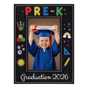 lot 510 image: SICOHOME Pre K Graduation Gifts - 4x 6 PreK Kindergarten Preschool Graduation Picture Frame 2026 Pre-K Preschool Graduation Decorations for Kids Boys Girls Son Daughter Students - Retail $12