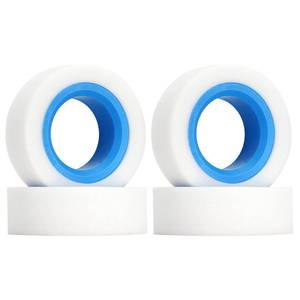 lot 538 image: INJORA 1.9 Tire Foam 4pcs Dual Stage Softer Rubber InnerFoam Outer Inserts for Axial SCX10 90046 TRX4,114-120mm - Retail $21