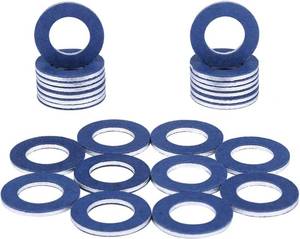 lot 539 image: 90430-12031 (24Pcs) Aluminum Oil Drain Plug Gaskets Fits for Toyota Lexus Scion Crush Washer Seals Replaces# 9043012031 - Retail $6