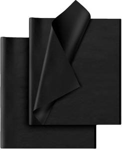 lot 593 image: Hlonon Black Tissue Paper - 30 Sheets, 14 x 20 Inch, Gift Wrapping, DIY Crafts, Wedding, Birthday, Christmas - Retail $5