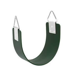 lot 606 image: Swing Seat with Metal Triangle Ring 30.4 x 5.9 Inch, Heavy Duty Swing Set Replacement Accessories for Kids & Adults Outdoor, Playground,Trees, Backyard- Green(Support 300LB) - Retail $25