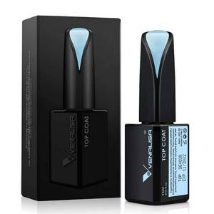 lot 617 image: VENALISA 15ML No Wipe Tempered Top Coat - Scratch Resistant High Gloss Soak Off Gel Nail Polish Finish Long Lasting Set Gel Nail Kit - Retail $8