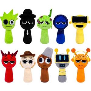 lot 645 image: Plush Toys, Horror Games Plushies Toy for Fans, Soft Stuffed Animal Pillow Figure Doll Christmas Birthday Gifts for Adult Kids (10 Pcs) - Retail $58