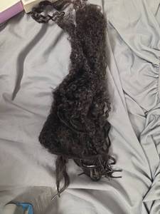 lot 668 image: 26Inch Long 3C Kinky Curly I Tip Hair Extensions for Adding Pre Bonded 100% Keratin Human Hairs Microlink Beads 100strands 50g Stick Tip Bundles Cold Fusion Tipped Hair Extension - Retail $59
