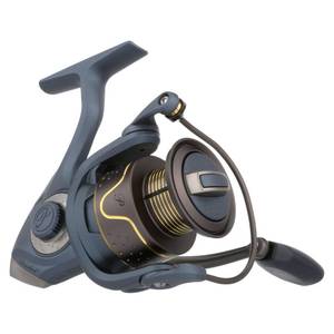 lot 676 image: Pflueger President Spinning Fishing Reel, Size 35, 10 Stainless Steel Ball Bearing System, Sealed Oil Felt Front Drag, Lightweight Graphite Construction - Retail $75