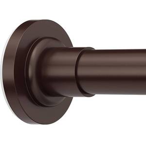 lot 684 image: SUNALLY Shower Curtain Rod Adjustable 32-47 Inch, Spring Tension Shower Rods Stainless Steel Telescoping Curtain Rod for Bathroom, No Drilling, No Slip, No Rust, Bronze - Retail $567