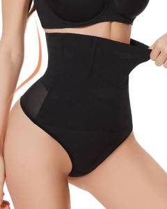 lot 753 image: ForeverShaper Thong Shapewear Tummy Control - Womens High Waisted Body Shaper Panties Girdle Compression Shapewear Underwear Black - Retail $21,267