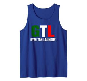 lot 824 image: Gym Tan Laundry GTL New Jersey Nj Shore Tank Top XL - Retail $18