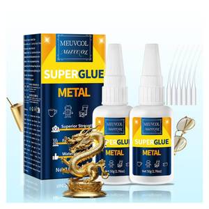 lot 844 image: Meuvcol Super Glue for Metal 100g, Clear Instant Metal Glue for Aluminum and Stainless Steel, Fast-Drying Super Glue for DIY Crafts, Tools, Jewelry, Plastic, Wood and Rubber Repairs - Retail $9