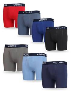 lot 857 image: VDURE Men��s Boxer Briefs Cotton Blend Underwear, Tagless ComfortSoft, No Ride-Up Design, Durable Stretch �� X-Large - Retail $40