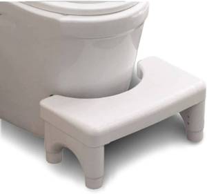 lot 860 image: Adjustable Height Potty Step Stool for Adults, Non-Slip Bathroom Squat Aid, Removable Toilet Step for Colon Health, Portable Squat Stool, Family Health Accessory (White-1PCS) - Retail $27