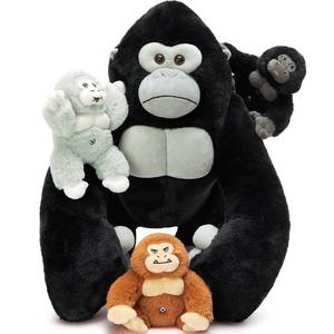 lot 871 image: MaoGoLan Giant Gorilla Stuffed Animals - 19.6 Large Plush Gorilla with Babies, Soft and Cuddly Companion Toy Gifts for Kids - Retail $35