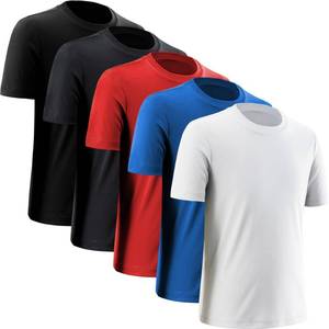 lot 882 image: BVNSOZ Boys Athletic Shirts Performance Sports T-Shirts Moisture Wicking Shirts for Boys, Black, Dark Grey, Red, Light Blue, White, S - Retail $29