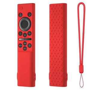 lot 888 image: Hi Color Remote Cover for Samsung BN59-01388 BN59-01393 Silicone Remote Case Protective Sleeve (red) - Retail $10