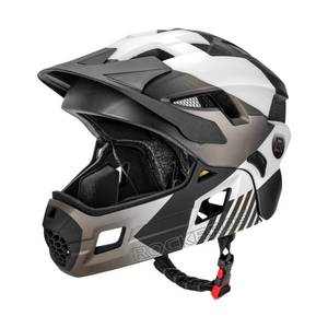 lot 917 image: ROCKBROS Kids Bike Helmet Adjustable Detachable Full Face Bike Helmet for Children Bicycle, Skateboard, Scooter, Protective Gear - Retail $75