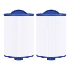 lot 972 image: Wowreed Spa Filter Compatible with 6CH-940, PWW50P3 (1.5 SAE Coarse Thread), FC-0359, 03FIL1400, 817-0050, 2 Pack - Retail $36
