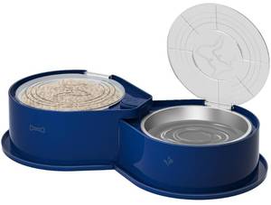 lot 995 image: Newget Stainless Steel Dog Bowl Set with Lids, 304 Metal Dual Food & Water Bowls for Dogs & Cats, Large Capacity Pet Feeder with Cover Keeps Food Fresh, Anti-Skid Dog Dish for SmallMediumLarge Pets - Retail $23