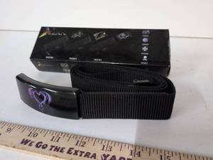 lot 6 image: Zanheric Belt with Purple Heart Buckle and Black Webbing Strap