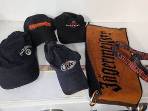 lot 60 image: Beer Brand Promotional Merchandise Lot 4 Caps Towel Lanyard