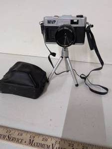 lot 101 image: MVP Auto Focus 50mm Lens 16 Optical Color Camera with Tripod
