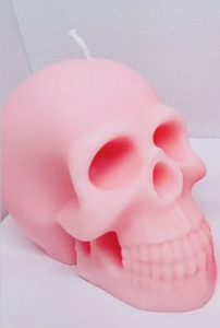 lot 1307 image: Pink Skull Shaped Candle-new