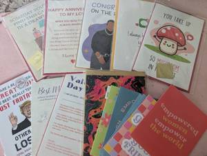 lot 1400 image: Greeting Cards Lot 10 Count Mixed Occasions Anniversary Halloween- new