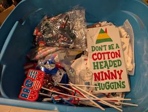 lot 1403 image: Holiday Mystery Lot #3- Tote Full of Holiday Items 30