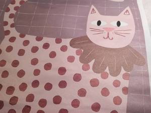 lot 1507 image: Cute Cat Frameless Canvas Poster
