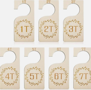 lot 1607 image: Wooden Closet Divider Organizers 1T 2T 3T 4T 5T 7T Set of 7