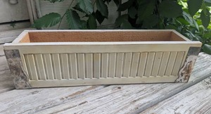 lot 1106 image: Upcycled Cream Window Planter Box - 24 in&nbsp