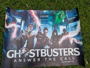 lot 1219 image: LARGE Movie Promotion Poster Ghostbusters Frozen Empire Blu-ray Steelbook