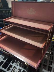 lot 1908 image: Royal Langnickel Multi-Drawer Storage Box with Brass Hardware