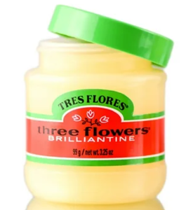lot 1703 image: K&ampD Cosmetics Tres Flores Brilliantine Three Flower Type Hair Pomade 4 oz - New