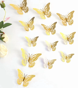 lot 1902 image: 3D Butterfly Wall Decoration 12PCS with Pins